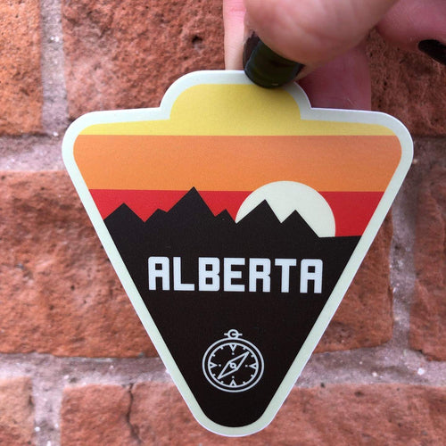 Alberta Compass Sticker