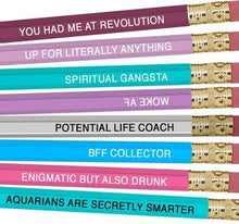Load image into Gallery viewer, Astrology Pencils -Aquarius