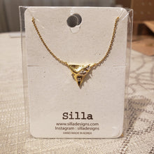 Load image into Gallery viewer, Cubic Zirconia Triangle Necklace