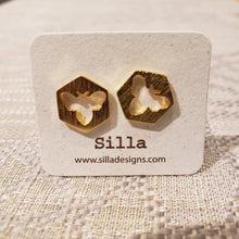 Load image into Gallery viewer, Bee Silhouette Earrings