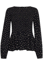 Load image into Gallery viewer, ByFatima Smock Blouse - Black Combo