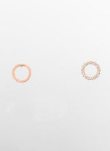 Load image into Gallery viewer, Circular Cubic Zirconia Earrings