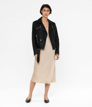 Load image into Gallery viewer, DRADEN Vegan Lether Jacket-Black